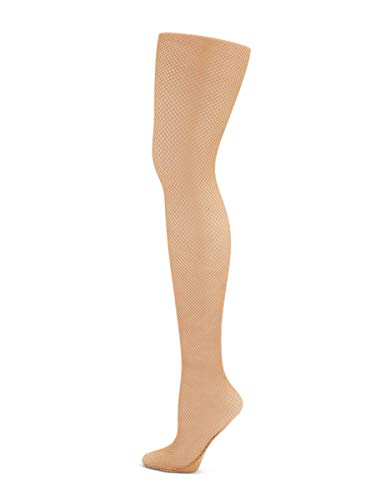 Capezio Mädchen Professionelle Netzstrumpfhose, nahtlos Strumpfwaren, 10 den, Caramel, S von Capezio