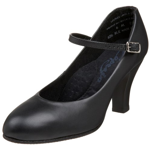 Capezio Theaterschuhe für Damen, 7,6 cm, Schwarz, 10 m 9 Monate Schwarz von Capezio