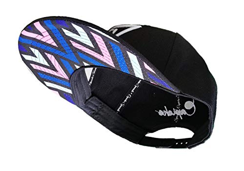 Capiche [99+ VARIATIONEN] Snapback Cap - Kappe - Baseball - Mütze - Herren - Black - Linien - abstrakte Kunst - Geometrisch - [Regular] Zig-Zig von Capiche