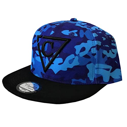 Capiche [89 VARIATIONEN] Special Series Snapback Cap - Kappe - One Size - Unisex - Herren - Damen - Blue Camo von Capiche