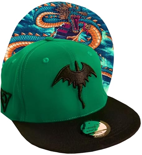 Capiche [99+ VARIATIONEN] Snapback Cap - Kappe - Baseball - Mütze - Herren - Dunkelgrün - Chinesischer Drache - Mythisch - Asiaten - [Dragon] Chinese Dragon von Capiche