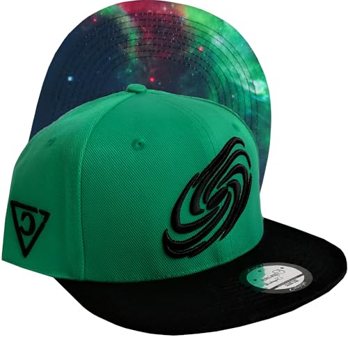Capiche [89 VARIATIONEN] Special Series Snapback Cap - Kappe - One Size - Unisex - Herren - Damen - Green Galaxy von Capiche