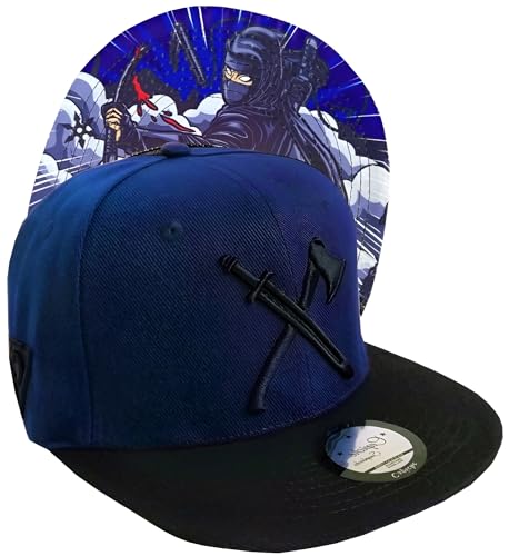 Capiche [99+ VARIATIONEN] Snapback Cap - Kappe - Baseball - Mütze - Herren - Dunkelblau - Ninja - Spy - Asiatin - Kämpfe - [Warrior] The Ninja von Capiche