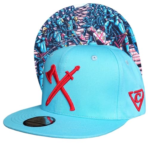 Capiche [99+ VARIATIONEN] Snapback Cap - Kappe - Baseball - Mütze - Herren - Blau - Soldat - Ritter - Kampf - Mittelalter - [Warrior] Swiss Pikemen von Capiche