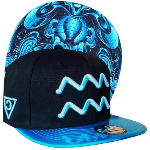 Capiche [99+ VARIATIONEN] Snapback Cap - Kappe Baseball Mütze Kunst Unisex Schirm Männer Herren Damen Aquarius SB von Capiche
