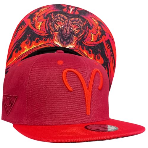 Capiche [99+ VARIATIONEN] Snapback Cap - Kappe Baseball Mütze Kunst Unisex Schirm Männer Herren Damen Aries SB von Capiche
