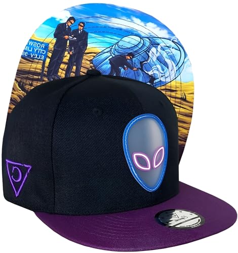 Capiche [99+ VARIATIONEN] Snapback Cap - Kappe - Baseball - Mütze - Kunst - Unisex - Schirm - Männer - Herren - Damen - D-298 - UFO Crash von Capiche