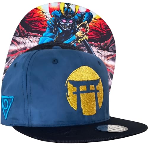 Capiche [99+ VARIATIONEN] Snapback Cap - Kappe - Baseball - Mütze - Kunst - Unisex - Schirm - Männer - Herren - Damen - D-328 - Blue Samurai von Capiche