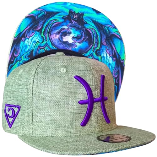 Capiche [99+ VARIATIONEN] Snapback Cap - Kappe Baseball Mütze Kunst Unisex Schirm Männer Herren Damen Pisces SB von Capiche