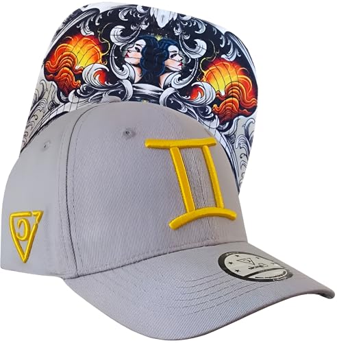 Capiche [99+ VARIATIONEN] Snapback Cap - Kappe - Baseball - Mütze - Kunst - Unisex - Schirm - Männer - Herren - Damen - [Zodiac] - Gemini von Capiche
