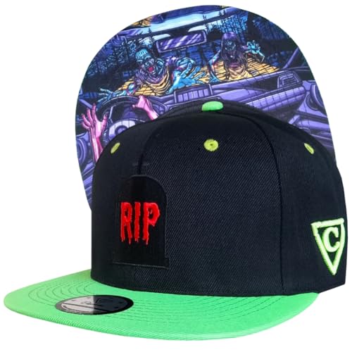 Capiche [99+ VARIATIONEN] Snapback Cap - Kappe - Baseball - Mütze - Kunst - Unisex - Schirm - Männer - Herren - Damen - [Zombie] - Zombie Escape von Capiche