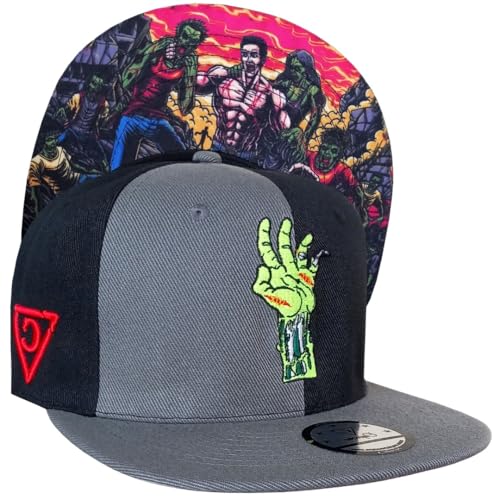 Capiche [99+ VARIATIONEN] Snapback Cap - Kappe - Baseball - Mütze - Kunst - Unisex - Schirm - Männer - Herren - Damen - [Zombie] - Zombie Killer von Capiche