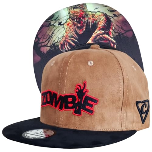 Capiche [99+ VARIATIONEN] Snapback Cap - Kappe - Baseball - Mütze - Kunst - Unisex - Schirm - Männer - Herren - Damen - [Zombie] - Zombie von Capiche