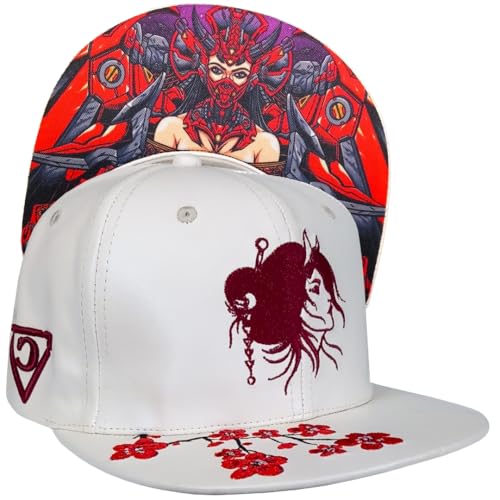 Capiche [99+ Variationen] Geisha Snapback Cap [Robot] – Roboter-Geisha-Stickerei, japanische Kulturfusion, Elegantes Design für Kunst- und Technikbegeisterte von Capiche