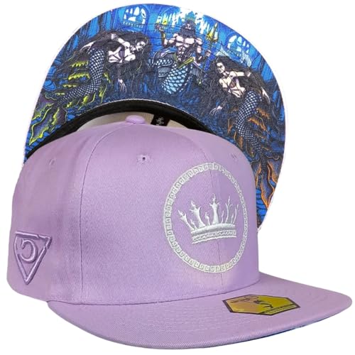 Capiche [99+ Variationen] Mermaids Kingdom Snapback Cap [MEERJUNGFRAU] – Unterwasser-Königreich-Stickerei, Fabelwesen, verstellbar für Fantasy- und Meeresliebhaber von Capiche