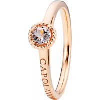 Capolavoro Ring - Amore Mio 18k rose gold, 1 morganit facetted Ø 4mm - Gr. 56 - in Gold - für Damen von Capolavoro