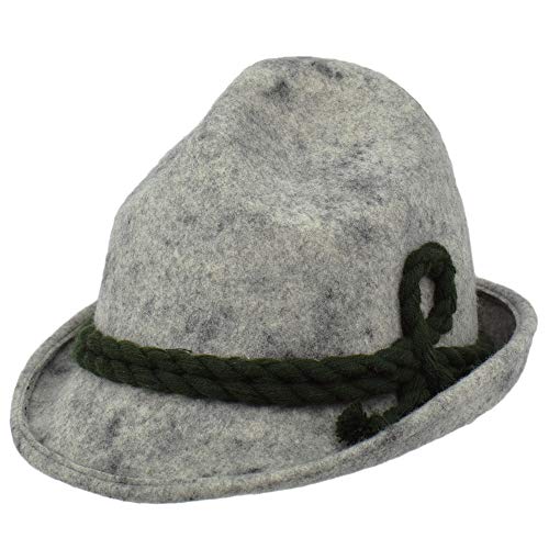 Cappelleria Melegari Tirolese Cap Original Jagdhut, Grau Large von Cappelleria Melegari