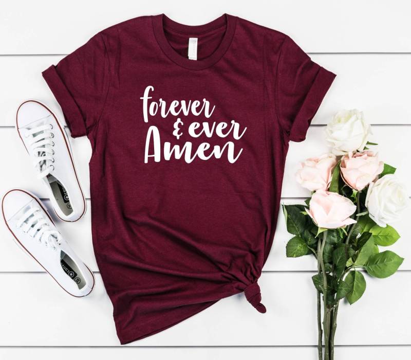 Für Immer Und Amen T-Shirt, Liebe T-Shirts, Valentinstag Shirt von CapriAndCompany