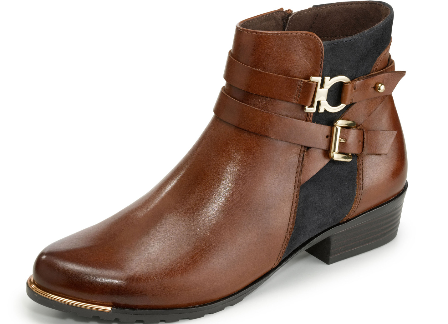Caprice, schicke Damen-Stiefeletten, Weite G, mit herausnehmbarer Decksohle, Braun-Dunkelbraun, Schuhgröße 8 von Caprice