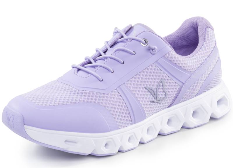 Caprice, sportliche Damen-Sneaker, Weite G, mit herausnehmbarem Fußbett, Flieder, Größe 37 von Caprice