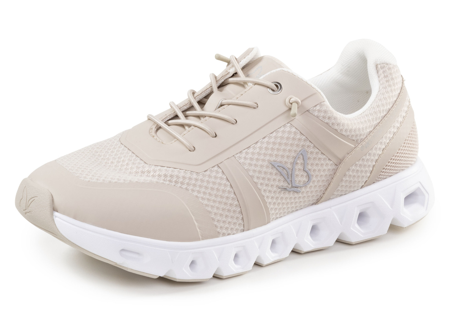 Caprice, sportliche Damen-Sneaker, Weite G, mit herausnehmbarem Fußbett, Sand, Größe 38 von Caprice