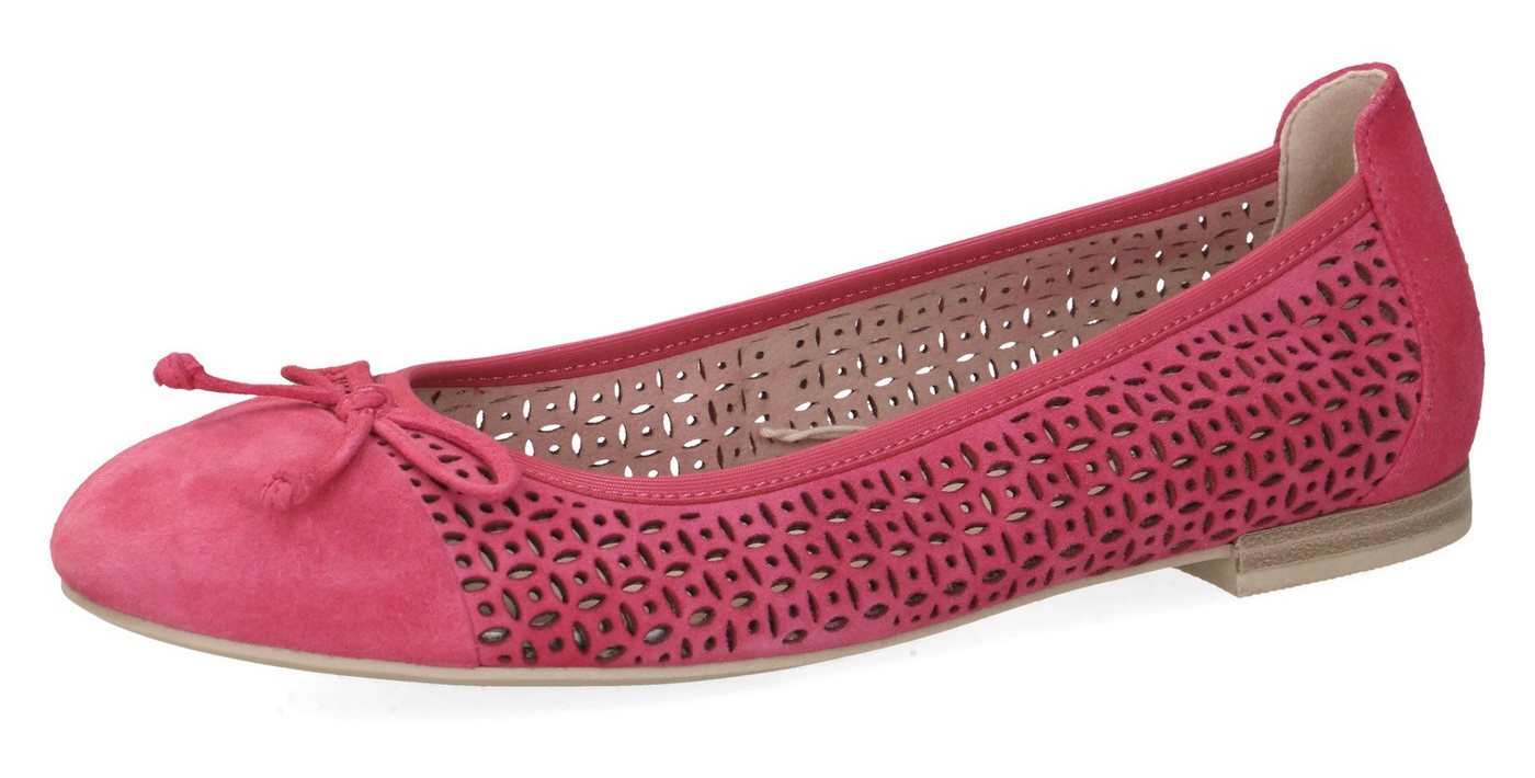 Caprice Ballerina, Blockabsatz, Businessschuh, Bequemschuh mit dezenter Zierschleife von Caprice