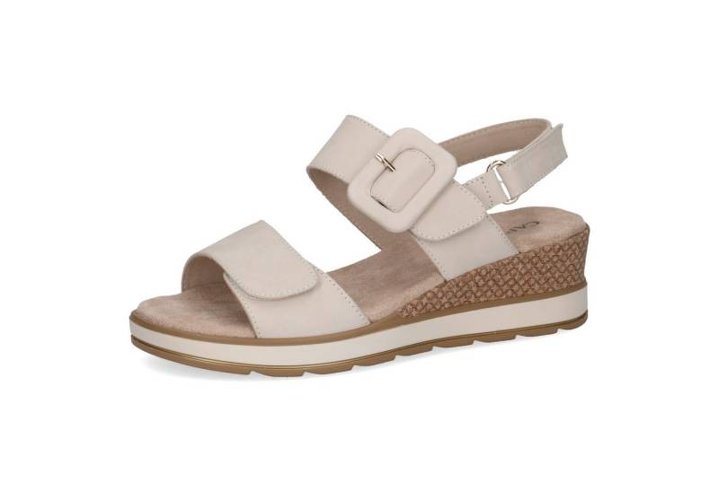 Caprice Caprice Damen Keilsandalette 9-28753-42-125 SNOW NUBUC weiss Sandale von Caprice
