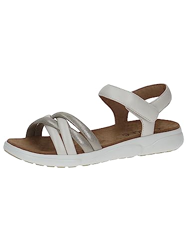 Caprice Damen 9-9-28601-20 Sandale Flach, Offwhite Comb, 39 EU von CAPRICE