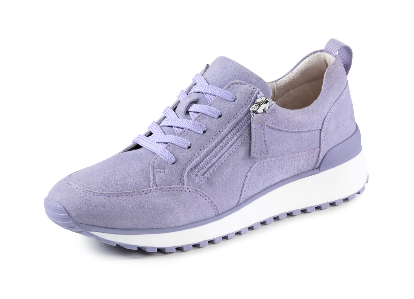 Caprice, trendige Damen-Sneaker, Weite G, mit herausnehmbarem Fußbett, Flieder, Größe 41 von Caprice