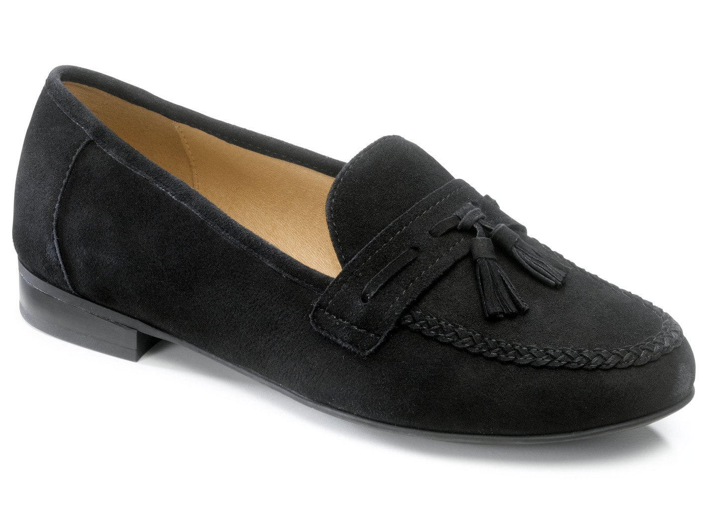 Caprice Slipper  mit Lederspange, Schwarz, Größe 37 von Caprice