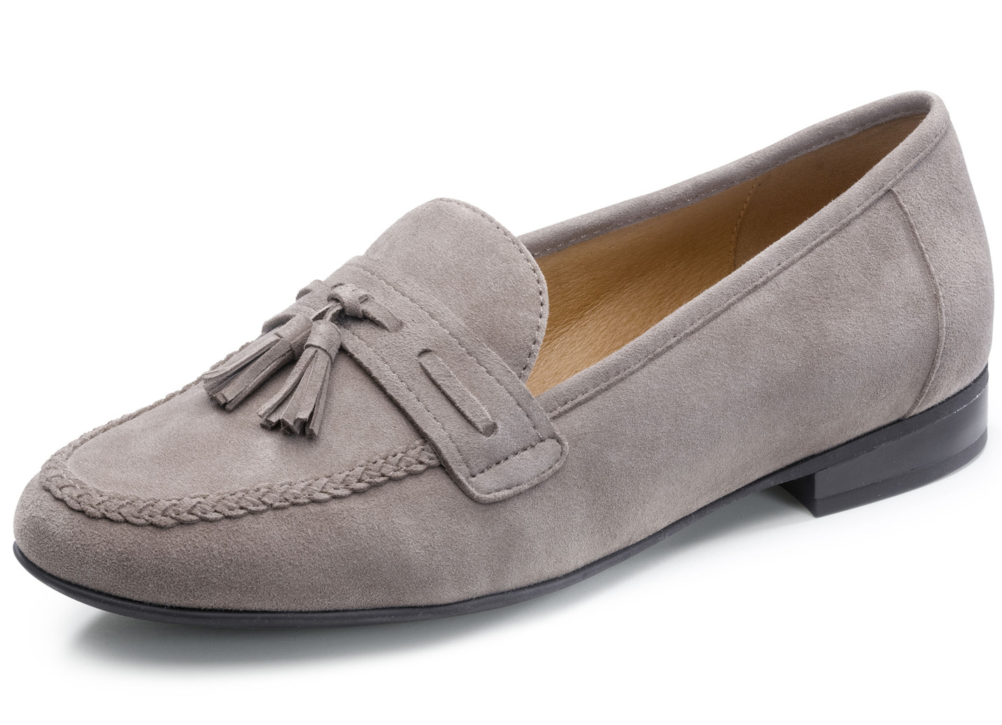 Caprice Slipper  mit Lederspange, Taupe, Größe 42 von Caprice