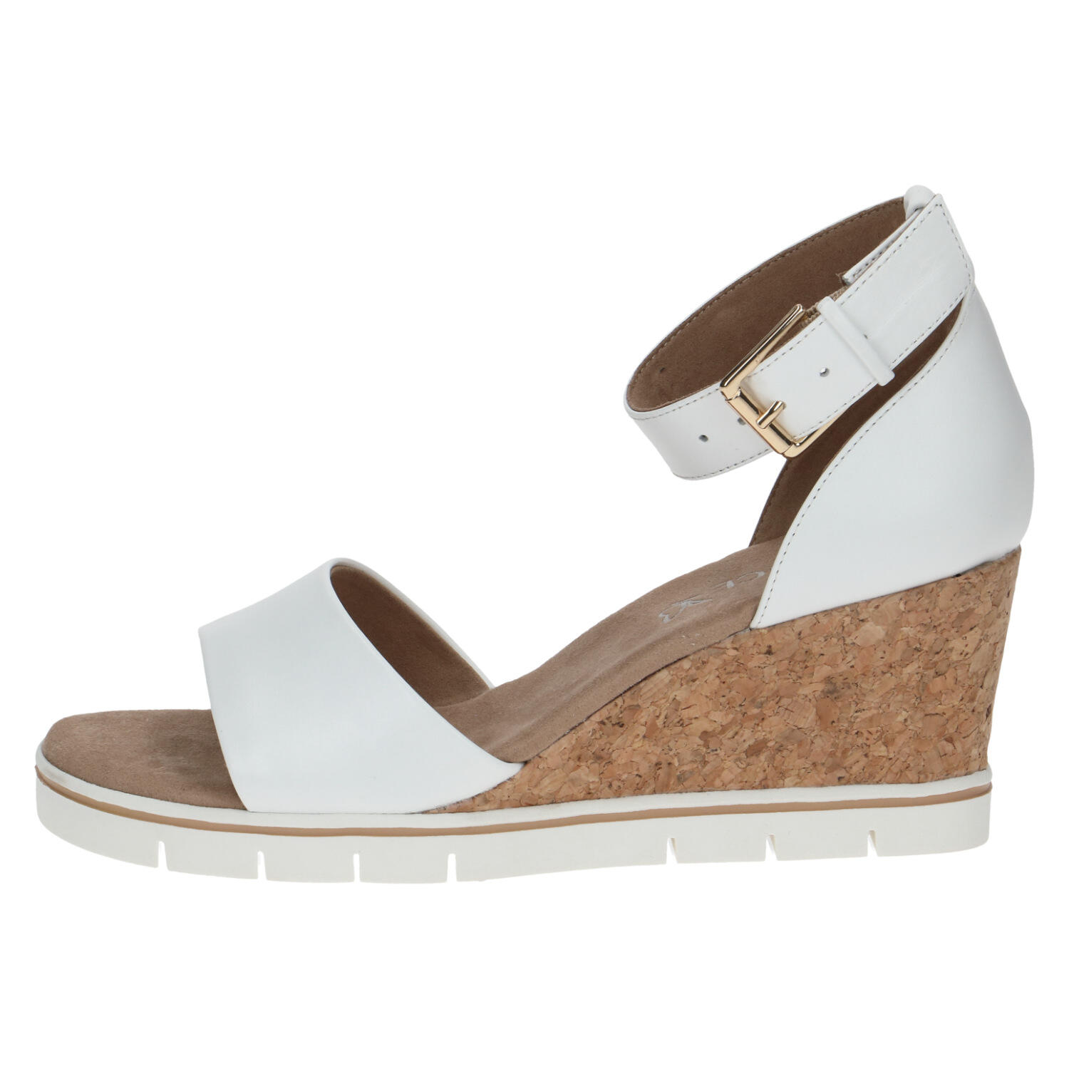 Women Sandals WHITE NAPPA - Gr. - 38 von Caprice