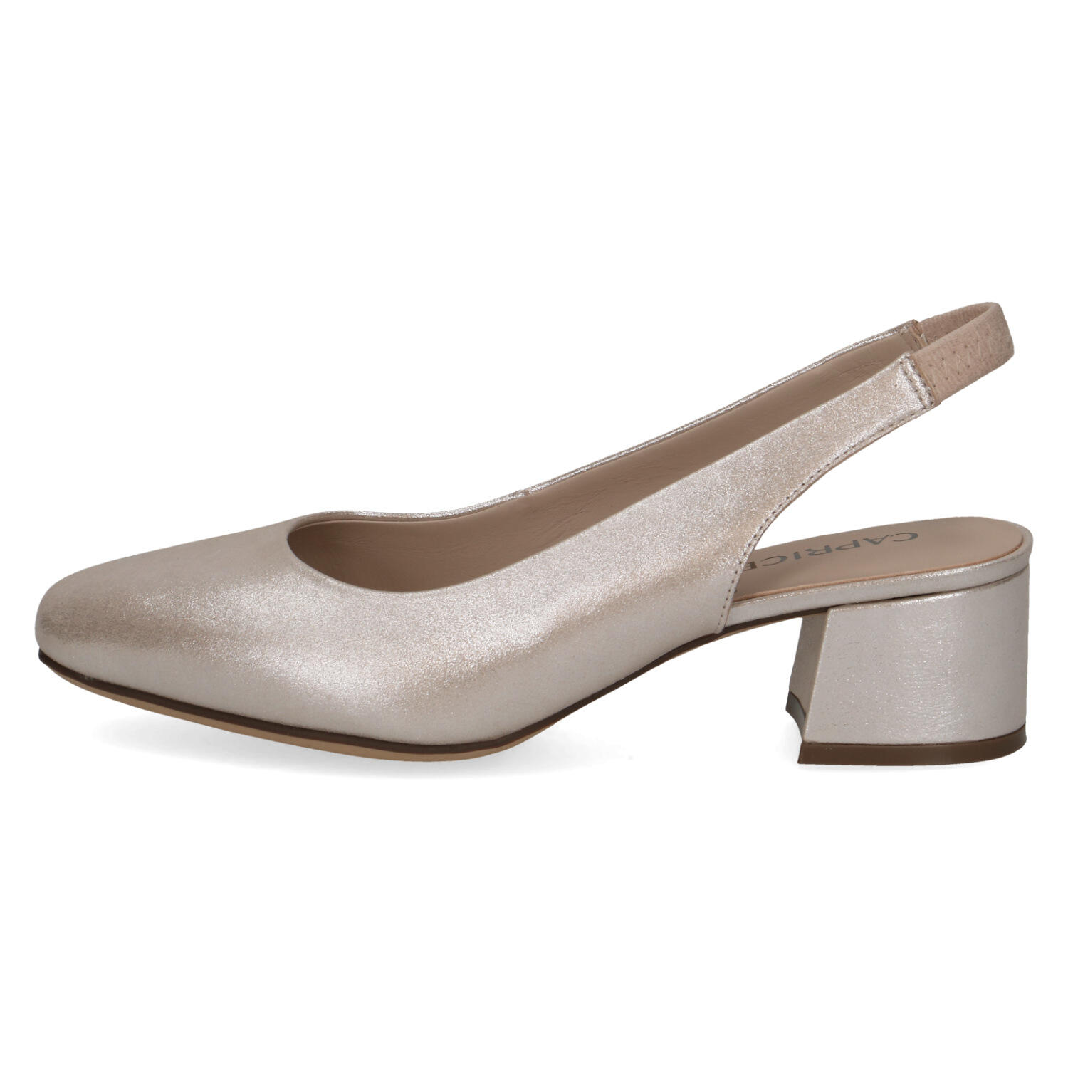 Damen-Sling TAUPE METALLIC - Gr. - 38 von Caprice