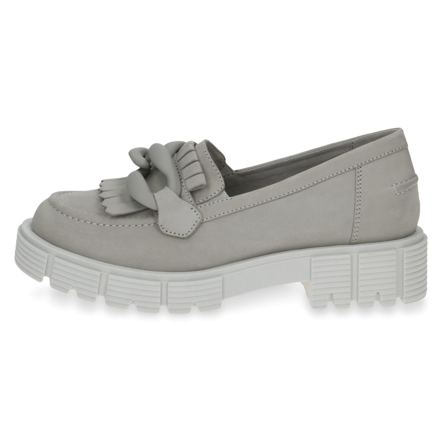 Women Slip-on LT GREY NUBUC - Gr. - 38 von Caprice