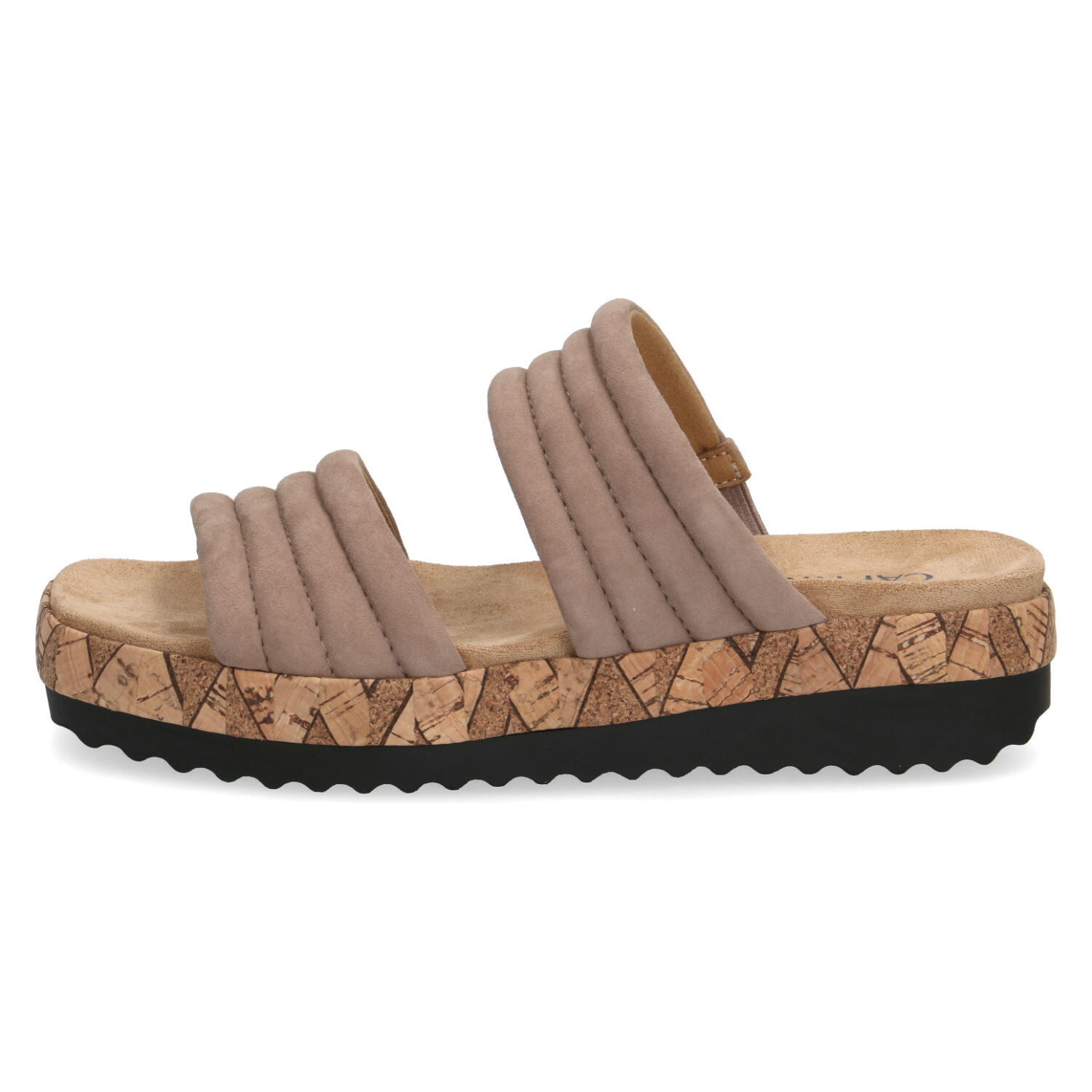 Woms Slides TAUPE SUEDE - Gr. - 38 von Caprice