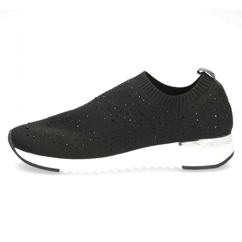 Woms Slip-on BLACK KNIT - Gr. - 39 von Caprice