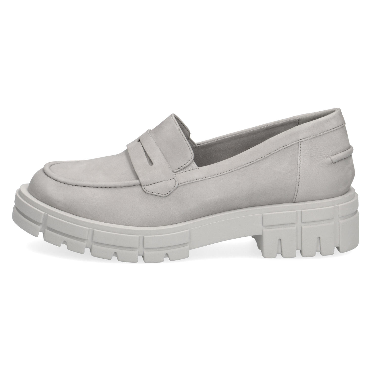 Woms Slip-on LT GREY NUBUC - Gr. - 40 von Caprice