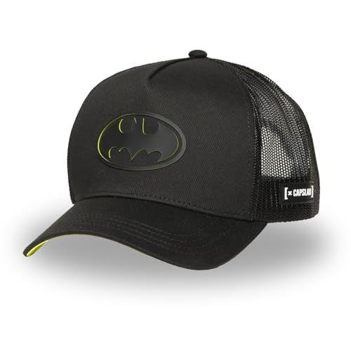 Capslab Batman Logo A-Frame Trucker Cap Schwarz - One-Size Capslab Batman Logo A-Frame Trucker Cap Schwarz - One-Size von Capslab