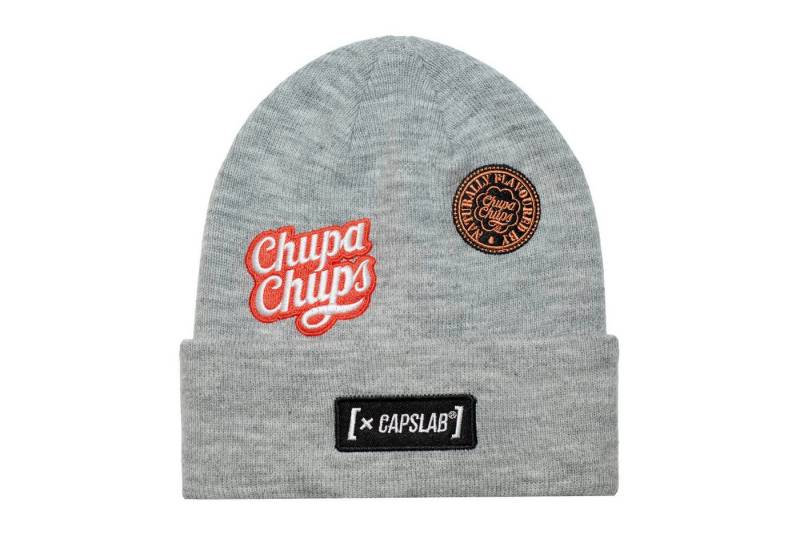 Capslab Beanie CAPSLAB CHUPA CHUPS Badges Beanie grey (Beanie, Strickmütze, Beanie) von Capslab