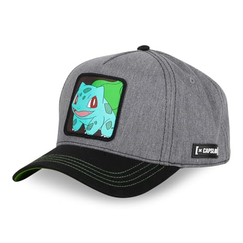 Capslab Bisasam Pokemon Denim Dunkelgrau Schwarz Verstellbare Snapback Cap - One-Size Capslab Bisasam Pokemon Denim Dunkelgrau Schwarz Verstellbare Snapback Cap - One-Size von Capslab