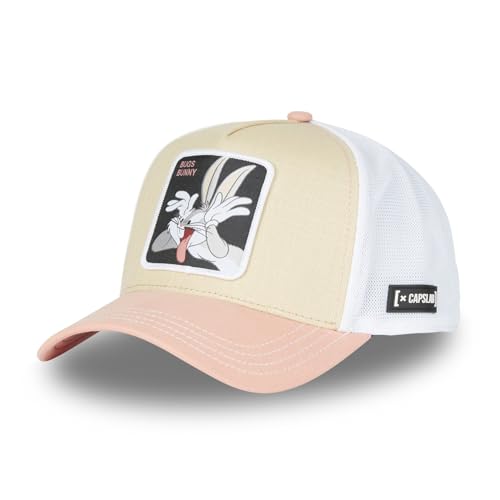 Capslab Bugs Bunny Looney Tunes Beige Apricot Trucker Cap - One-Size von Capslab