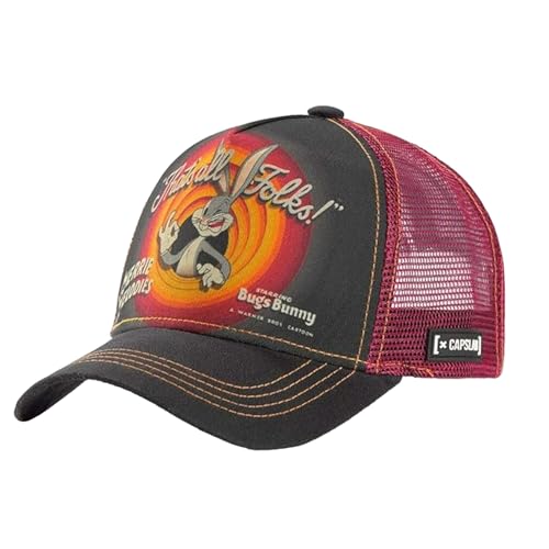 Capslab Bugs Bunny Looney Tunes Black/Red Trucker Cap - One-Size von Capslab