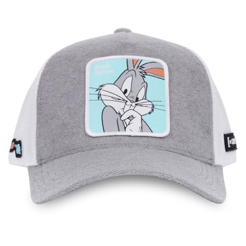 Capslab Bugs Bunny Looney Tunes Grau Trucker Cap - One-Size von Capslab