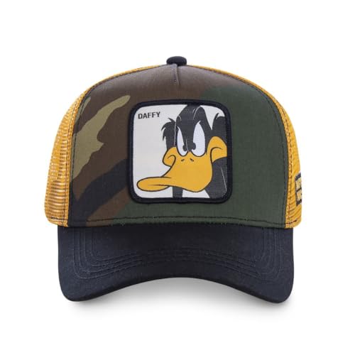 Cap Herren Looney Tunes, Tracker Kappe Herren, Daffy, Angenehm, Grün, Einheitsgröße von Capslab