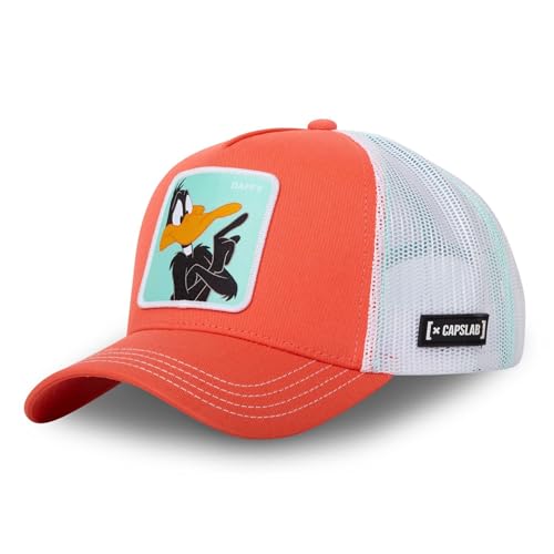 Capslab Daffy Duck Looney Tunes Apricot Trucker Cap - One-Size Capslab Daffy Duck Looney Tunes Apricot Trucker Cap - One-Size von Capslab
