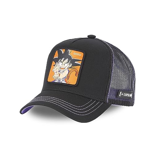 Capslab Goku Dragon Ball Z Schwarz Verstellbare Truckercap - One-Size von Capslab