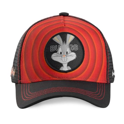 Tracker Kappe Herren Looney Tunes, Cap Herren, Bugs Bunny, Strapazierfähig, Rot, Einheitsgröße von Capslab