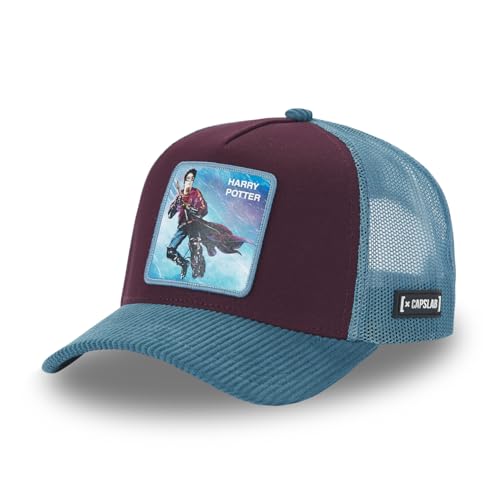 Capslab Harry Potter Kord Weinrot Blau Verstellbare Truckercap - One-Size von Capslab