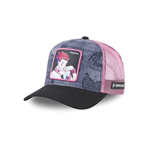 Capslab Hisoka Hunter X Hunter Grau Pink Trucker Cap - One-Size von Capslab