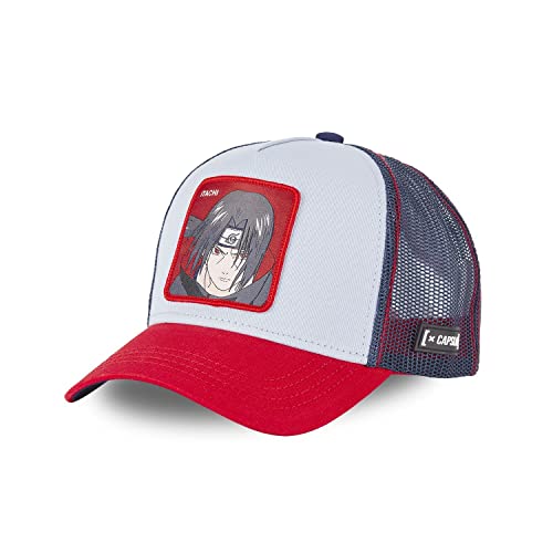 Capslab Itachi Naruto Shippuden Blue Red Trucker Cap - One-Size von Capslab